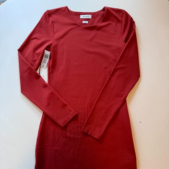 NWT Aritzia Babaton Contour Crew Long Sleeve Dress W size M - Picture 5 of 7